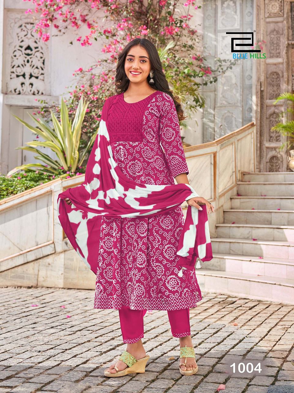 Blue Hills Bhool Bhulaiyaa Fancy Ethnic Wear Rayon Printed Ready Made Collection